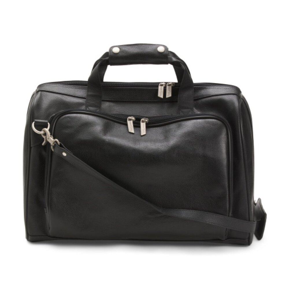 AMERILEATHER 16in Leather Weekender Bag